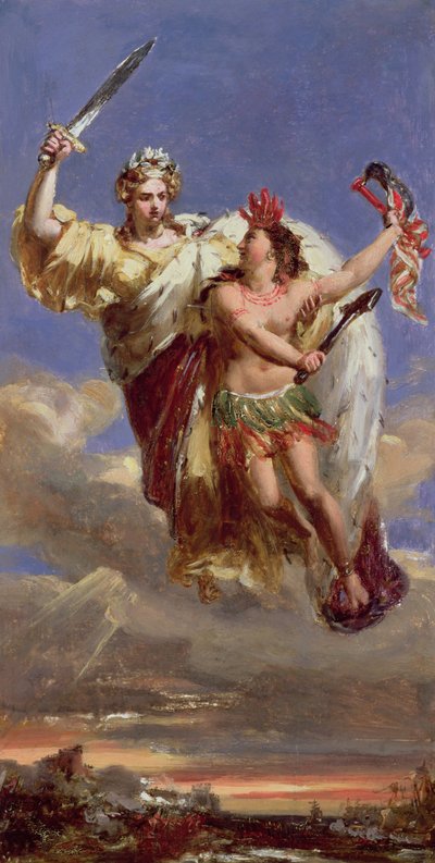 France Sustaining America: Allegory of the Siege of Yorktown by Edouard Riou
